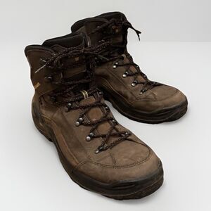 Lowa Renegade GTX Mid Wide Men 13 Hiking Boots Gore-Tex Waterproof Vibram Brown